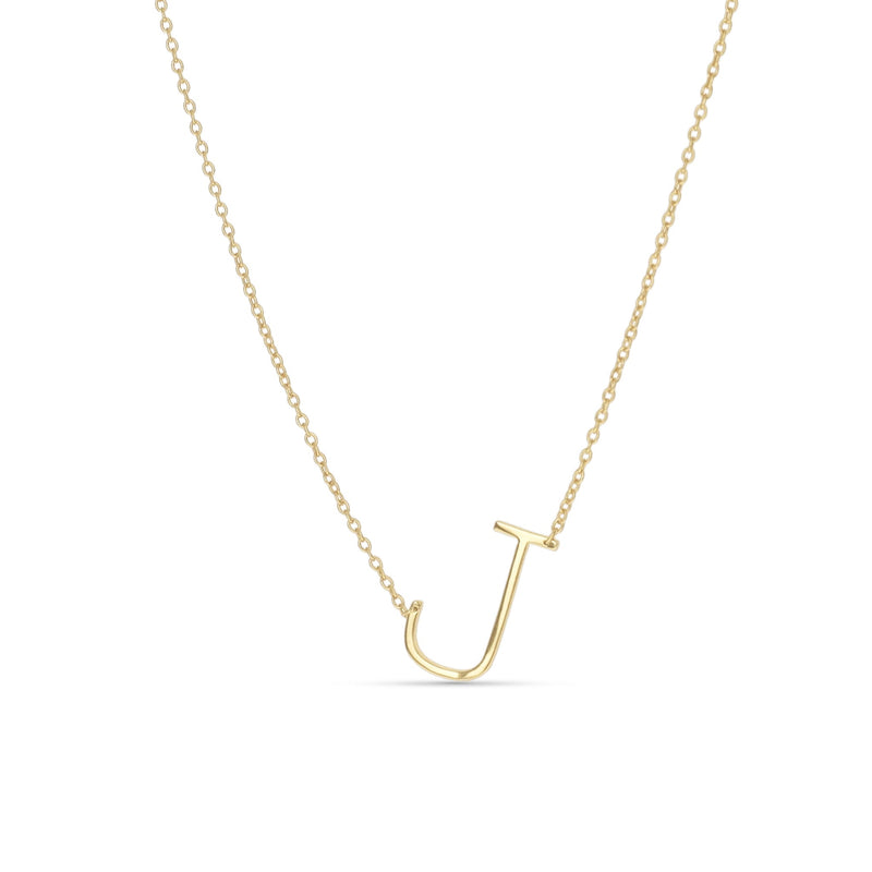 Letter J Necklace