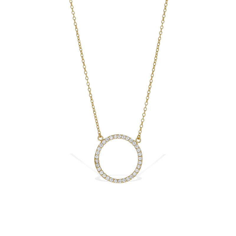 Classic Open Circle Necklace