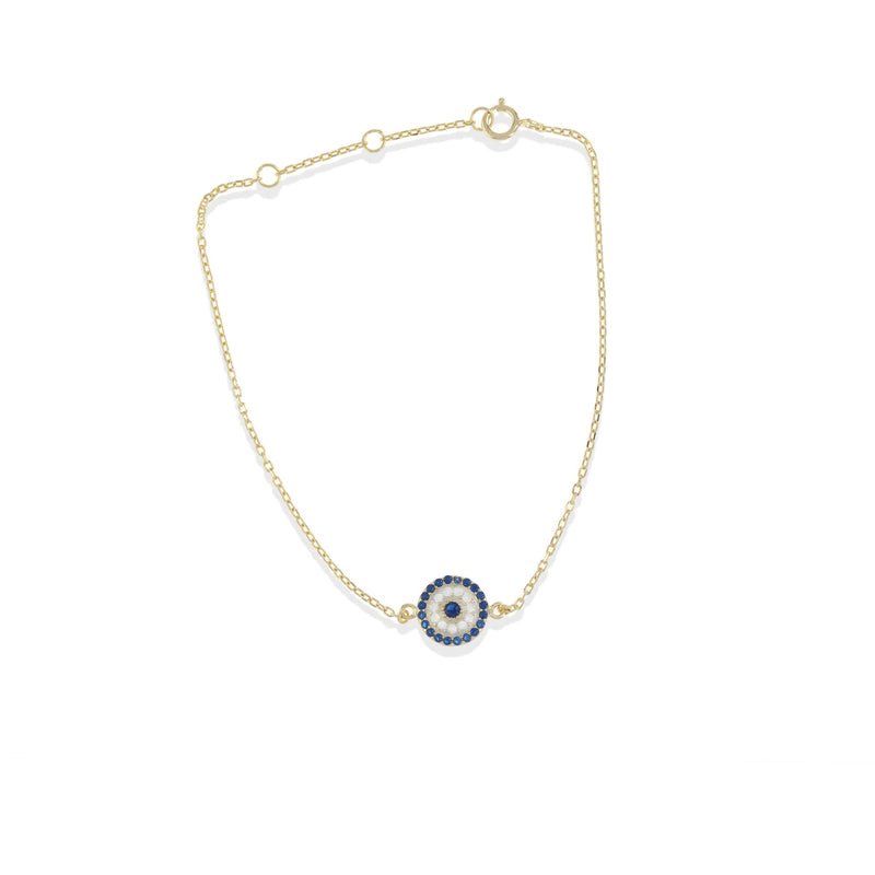 Evil Eye Disc Bracelet