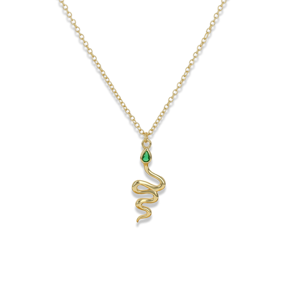 Emerald Snake Necklace