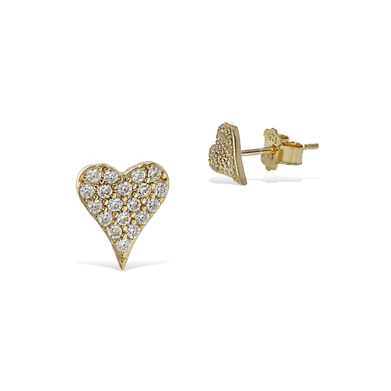 Heart Stud Earrings