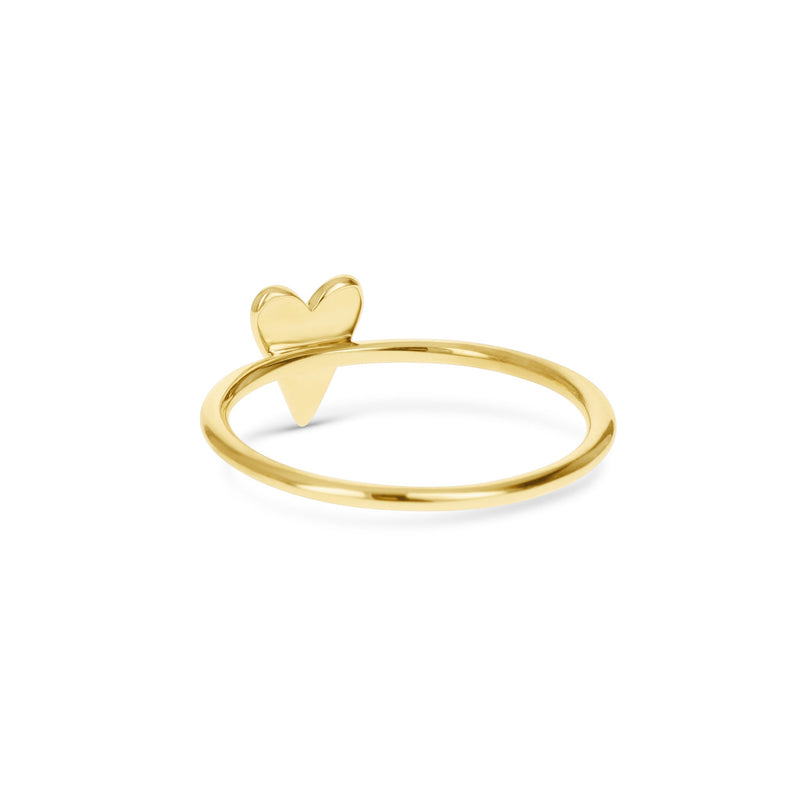 Petite Diamond Heart Ring