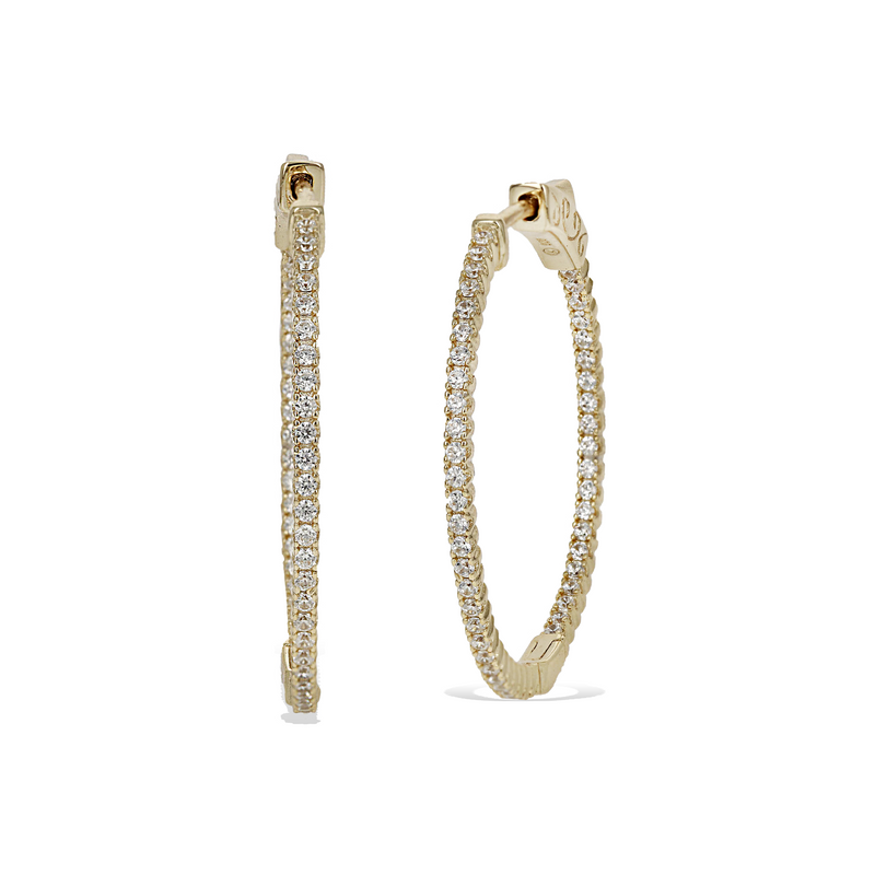 Inside-Outside Hoop Earrings