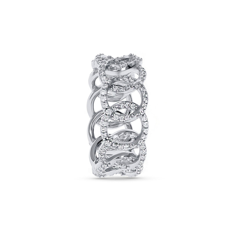 Interlocking Oval Eternity Ring