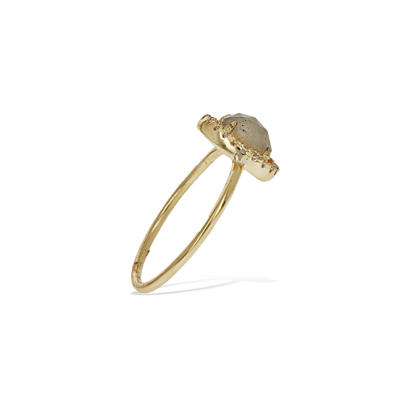 Free Form Labradorite Ring