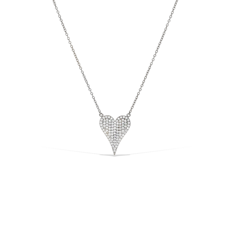 Large Pointed Heart Necklace