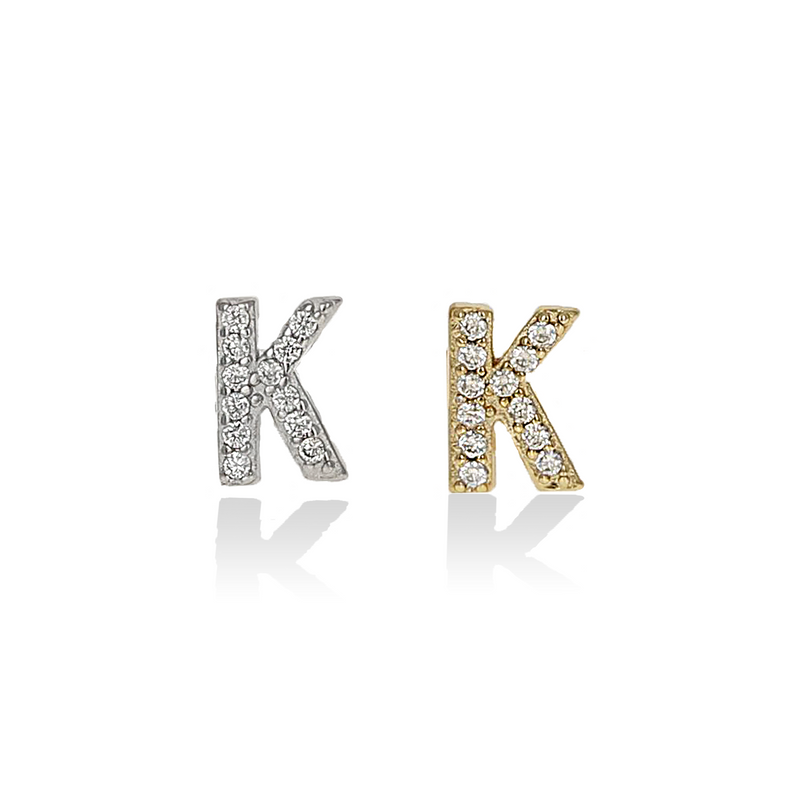 Individual Initial Stud Earrings