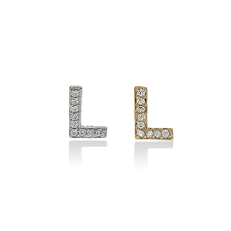Individual Initial Stud Earrings
