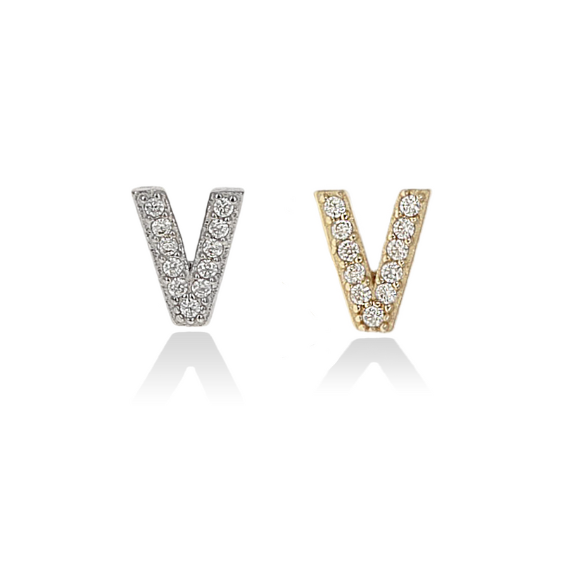 Individual Initial Stud Earrings