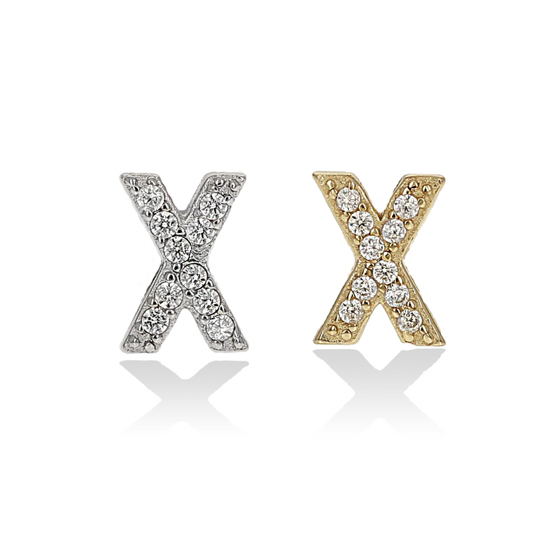Individual Initial Stud Earrings