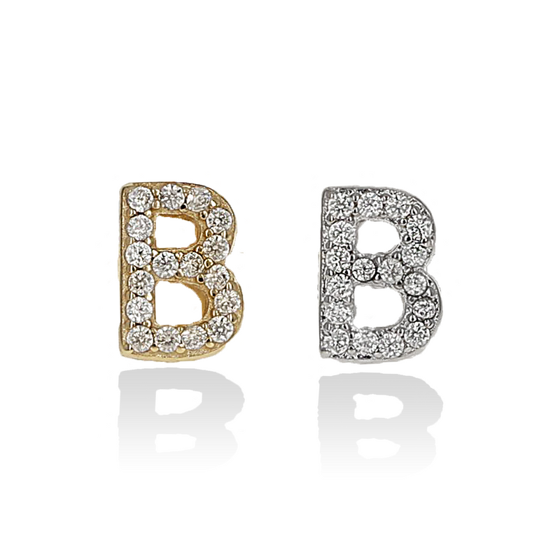 Individual Initial Stud Earrings