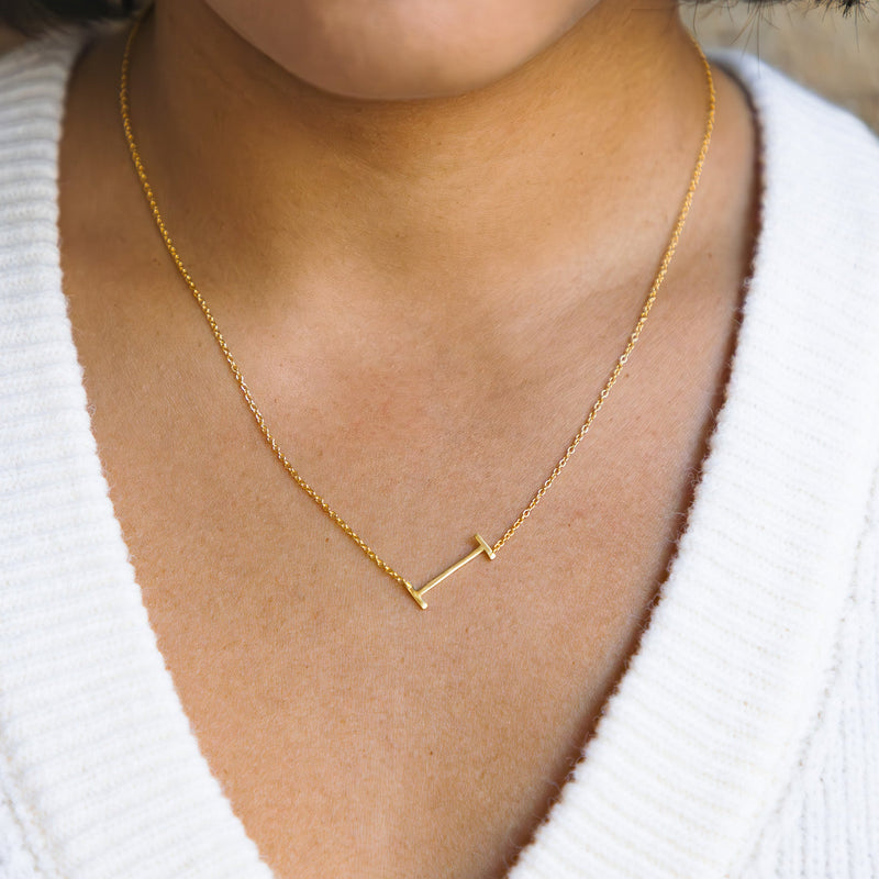 Letter I Necklace