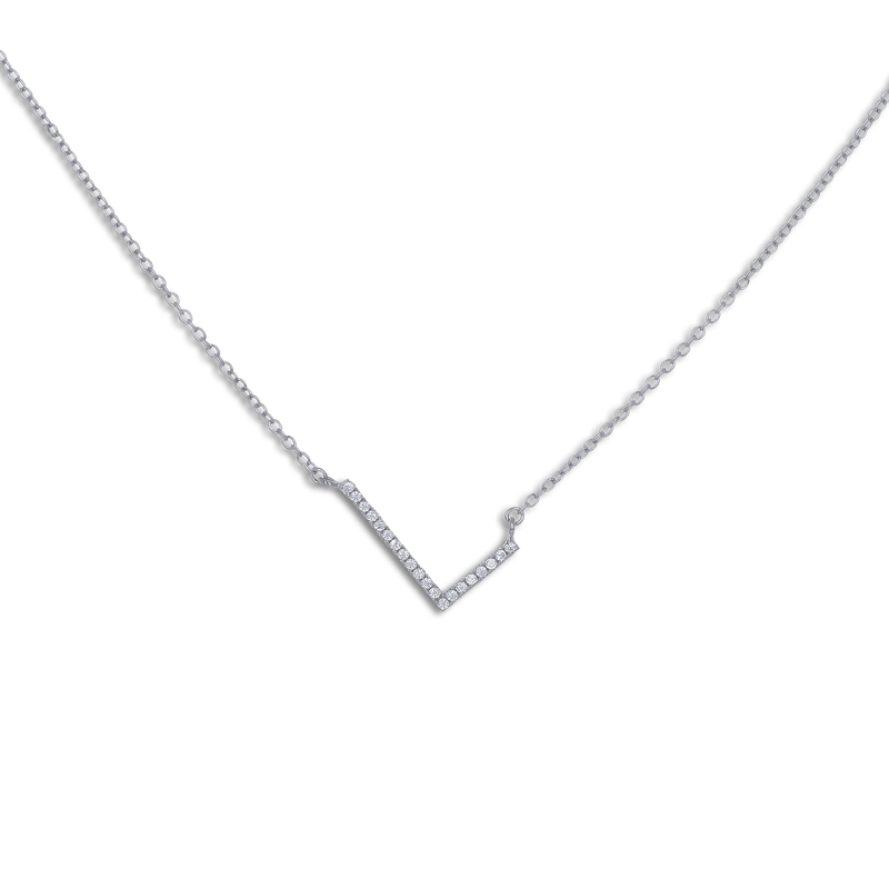 Cz Letter L Necklace