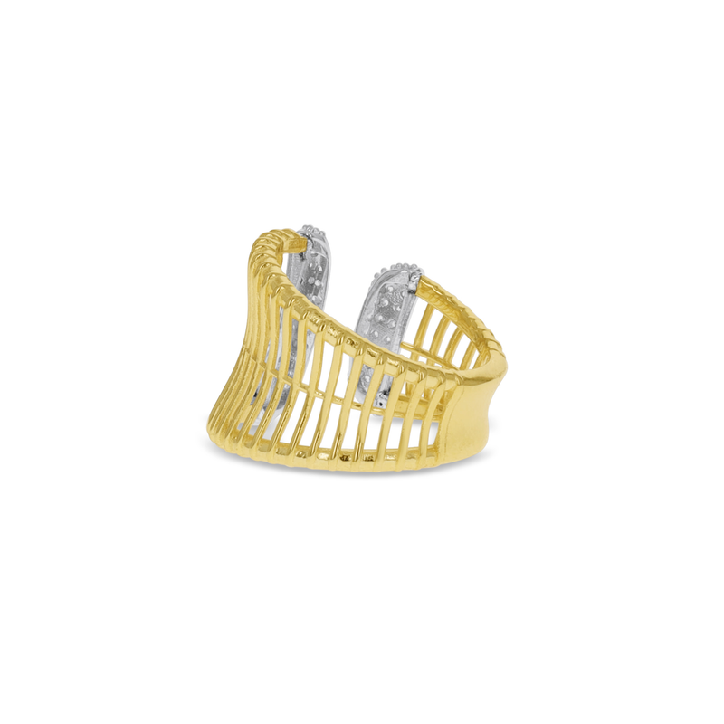 Curved Bold Bar Ring