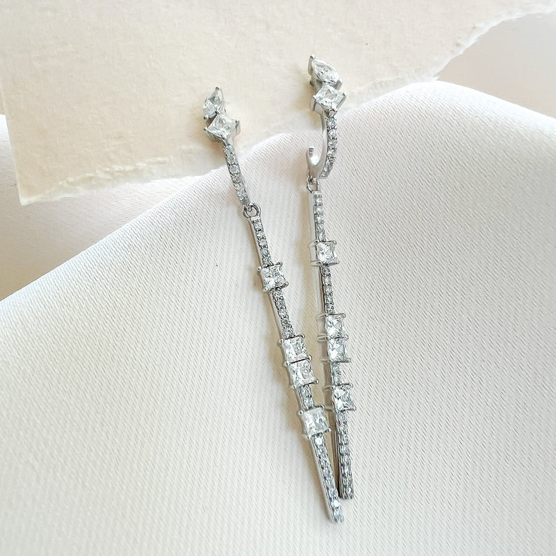 Modern Mixed Drop Earrings