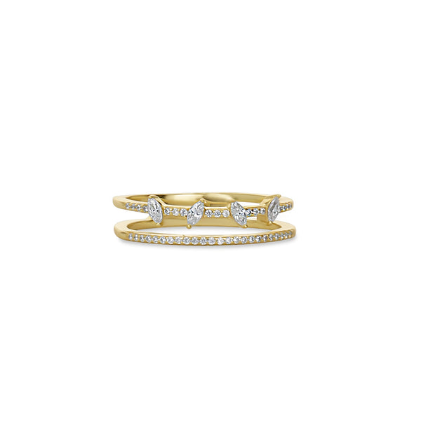 Marquise Layered Ring