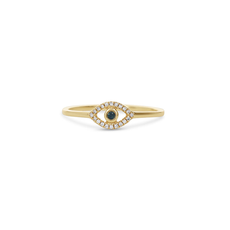 Diamond Evil Eye Ring