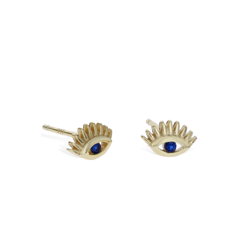 Wide Eyed Stud Earrings