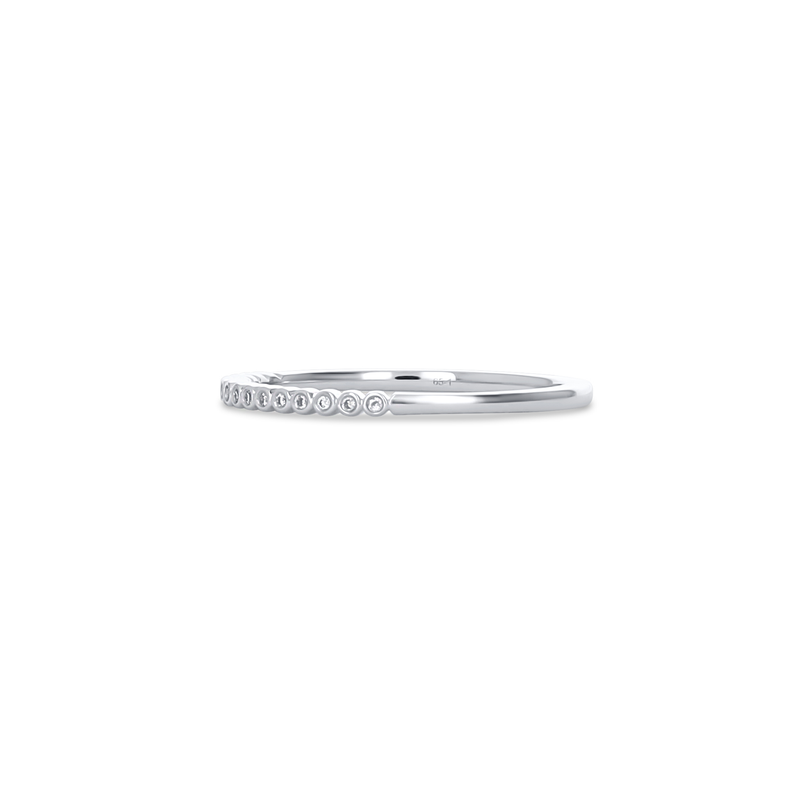 Minimalist Bezel Set Diamond Ring