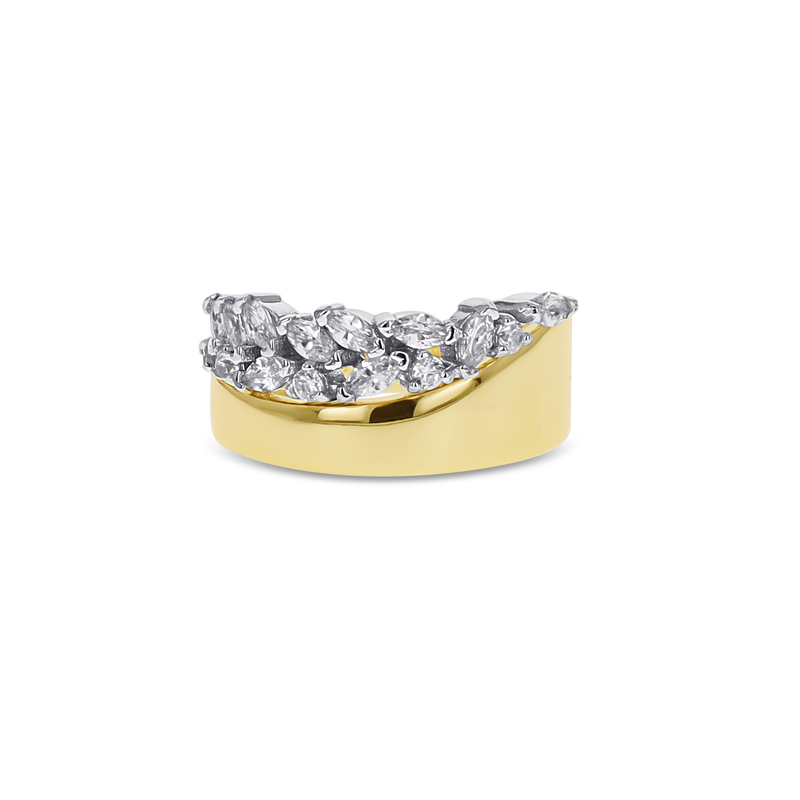 Modern Mixed Stone Ring