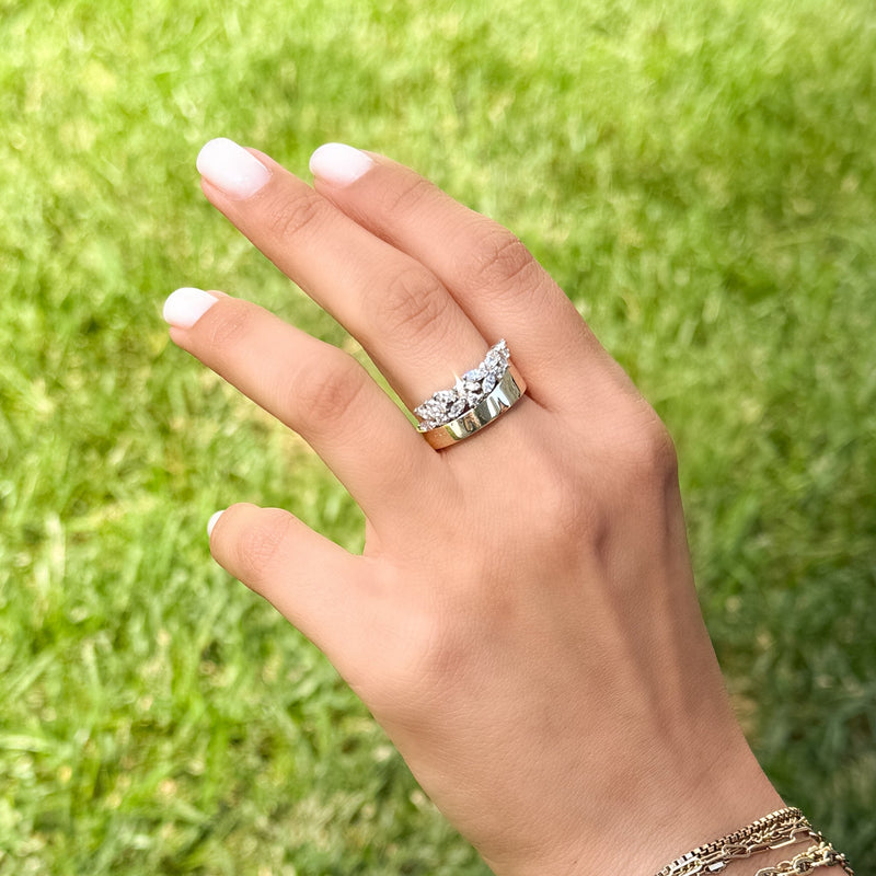 Modern Mixed Stone Ring