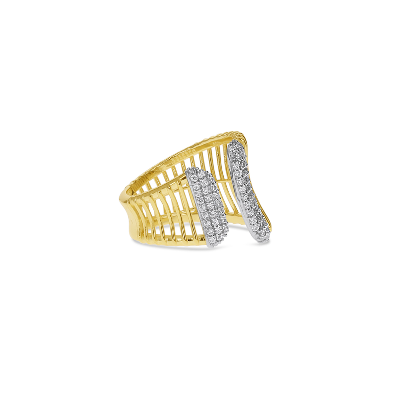 Curved Bold Bar Ring