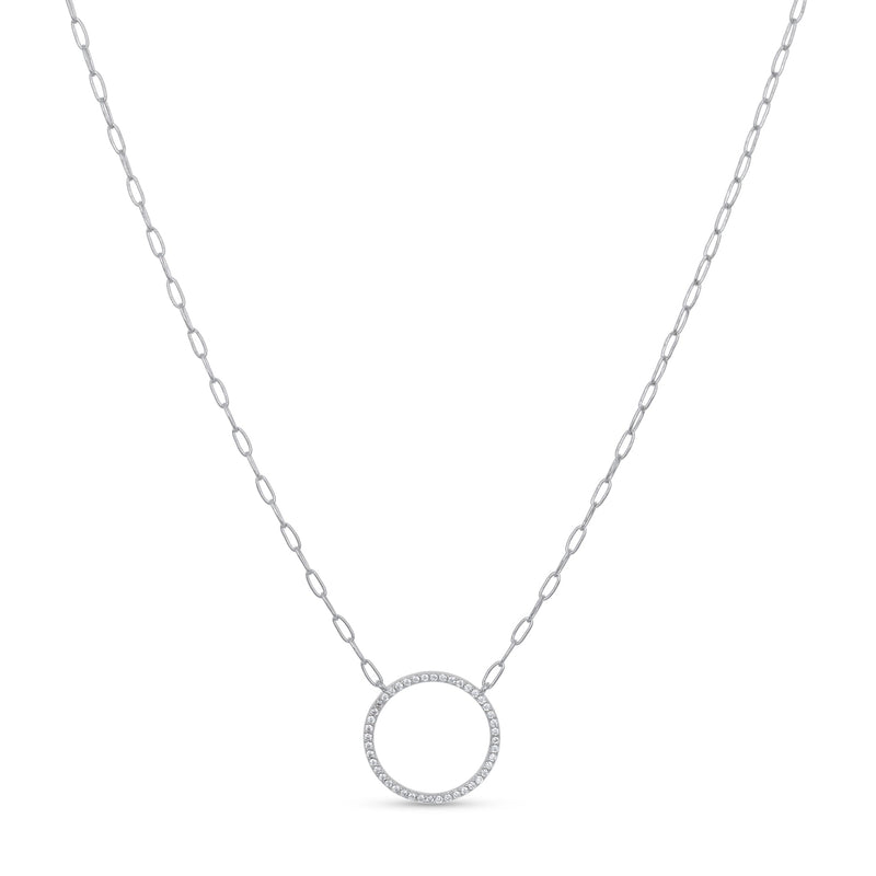 Paperclip Circle Necklace