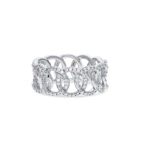 Interlocking Oval Eternity Ring