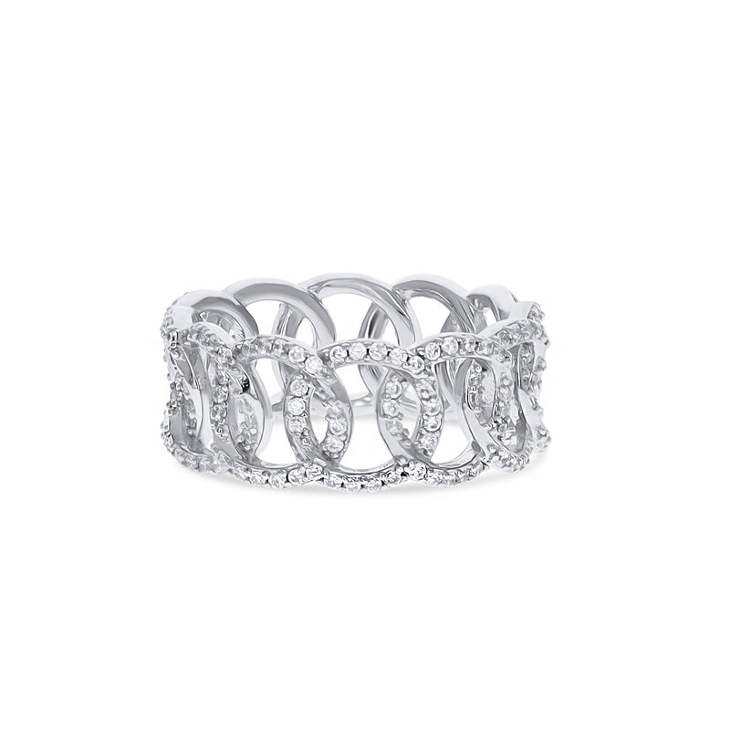 Interlocking Oval Eternity Ring