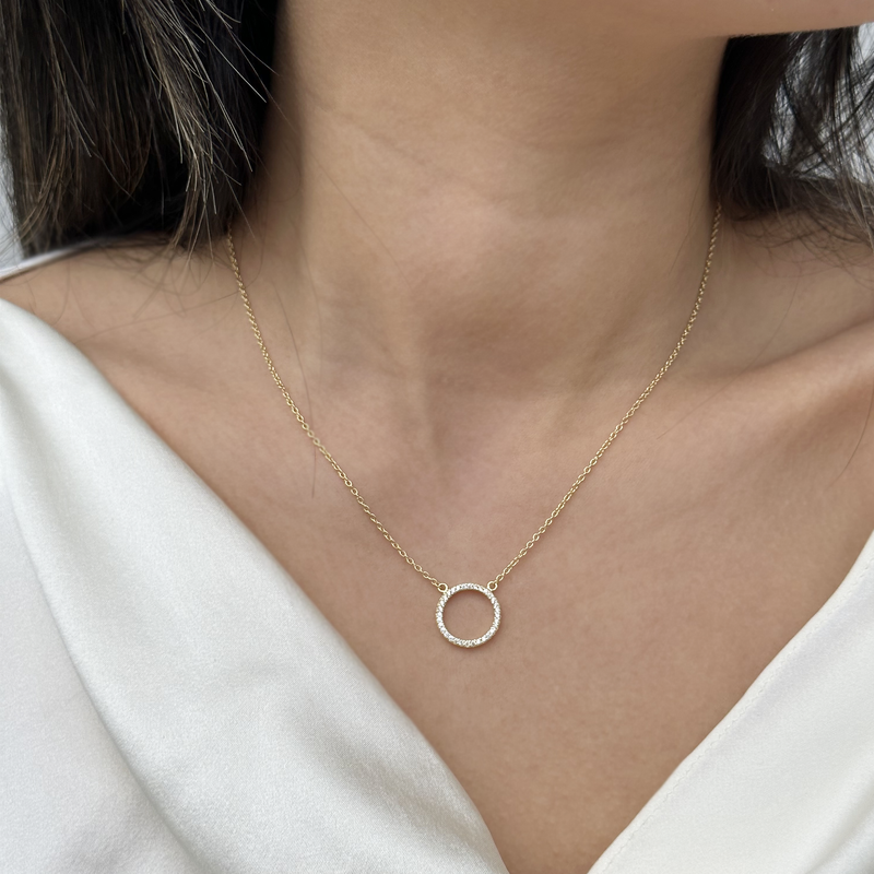 Classic Open Circle Necklace