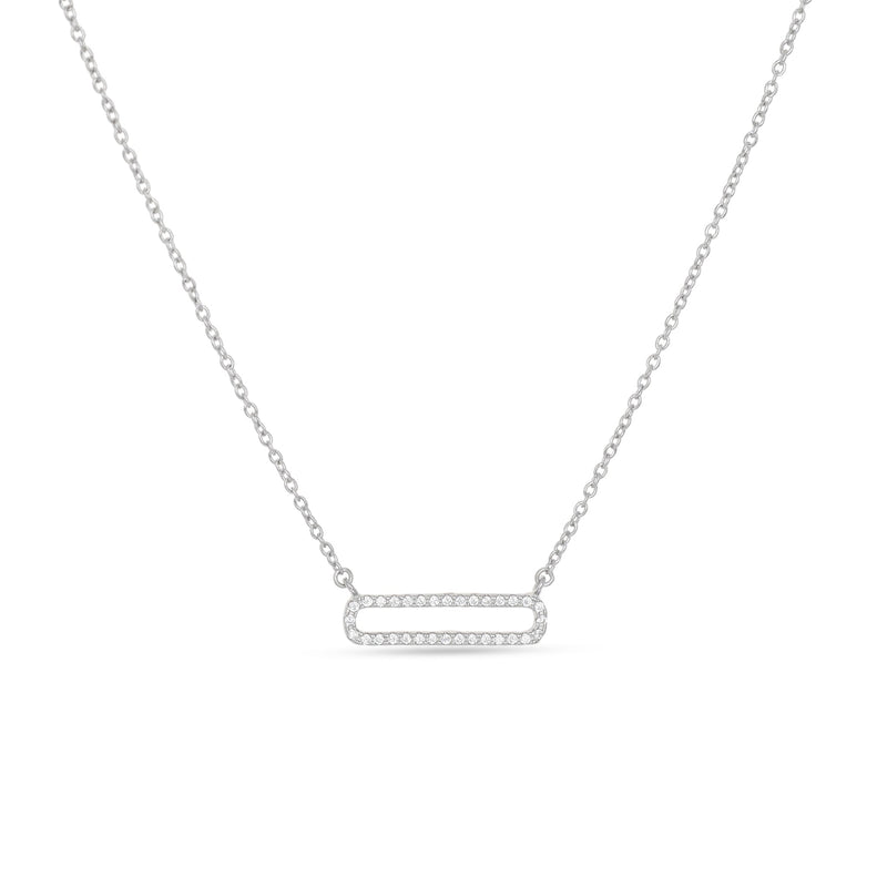 Open Oval Bar Necklace