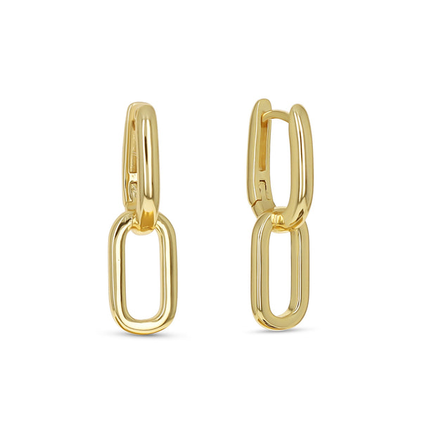 Oval Link Earrings