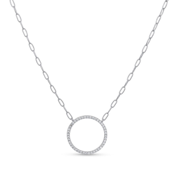 Paperclip Circle Necklace