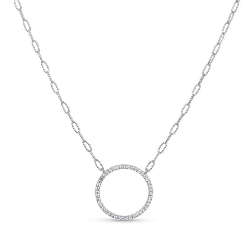 Paperclip Circle Necklace