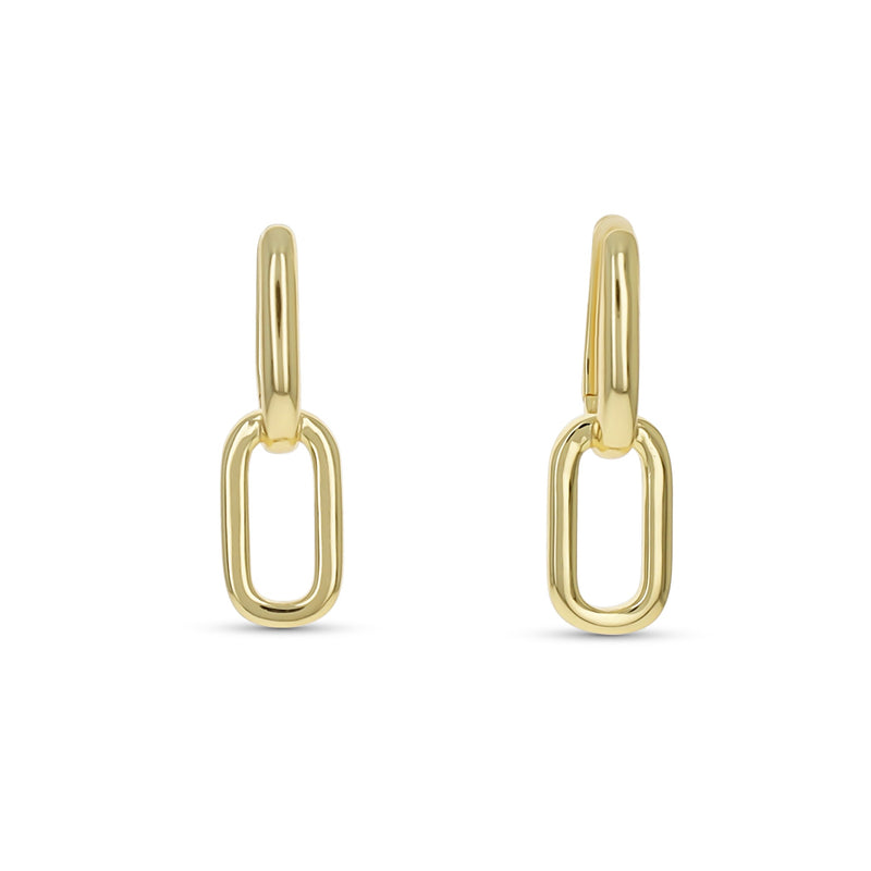 Oval Link Earrings