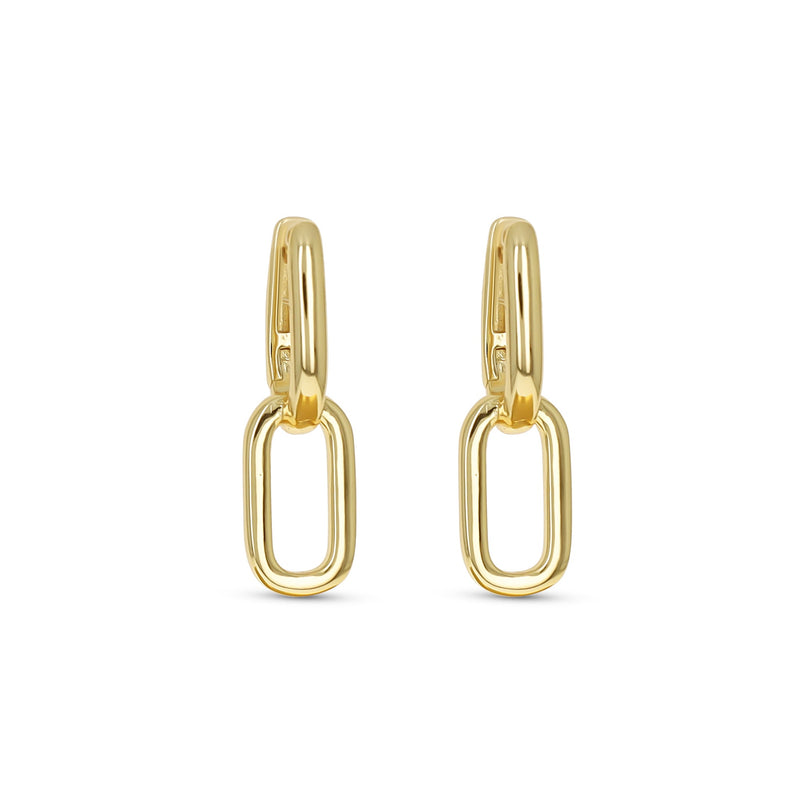 Oval Link Earrings