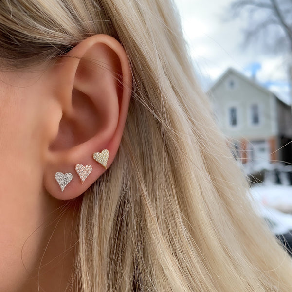Heart Stud Earrings
