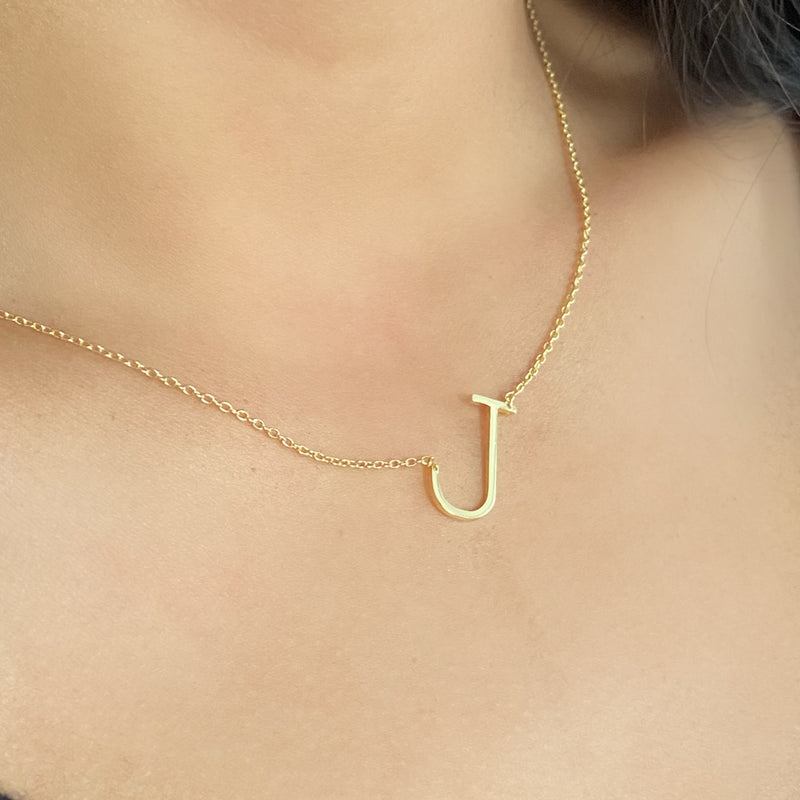 Letter J Necklace