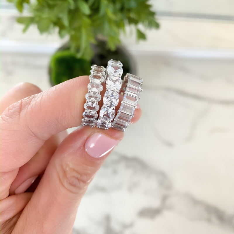 Oval Eternity Band