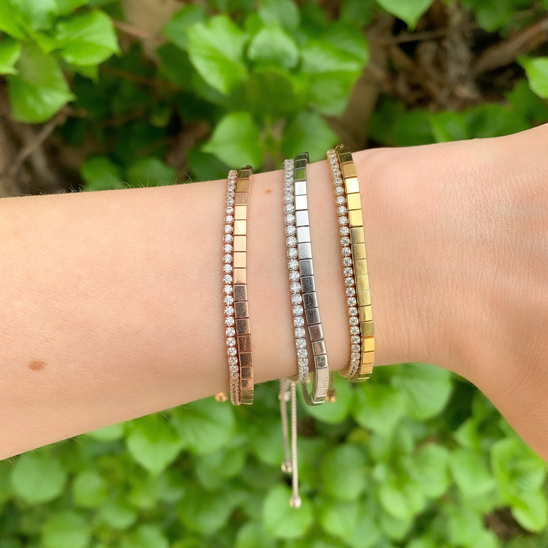 Thin Cz Tennis Bracelet