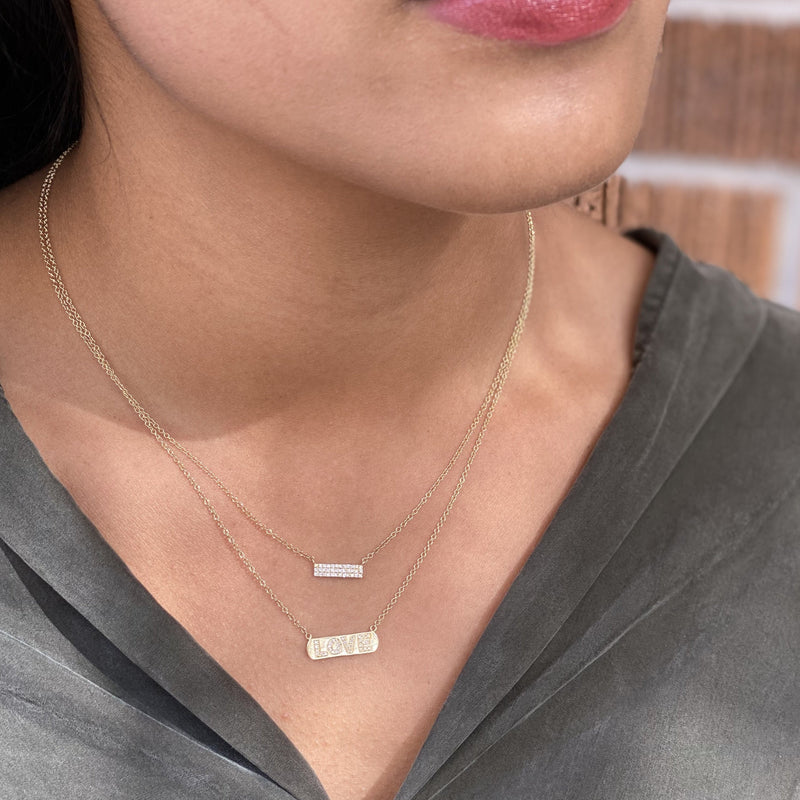 Diamond Petite Bar Necklace