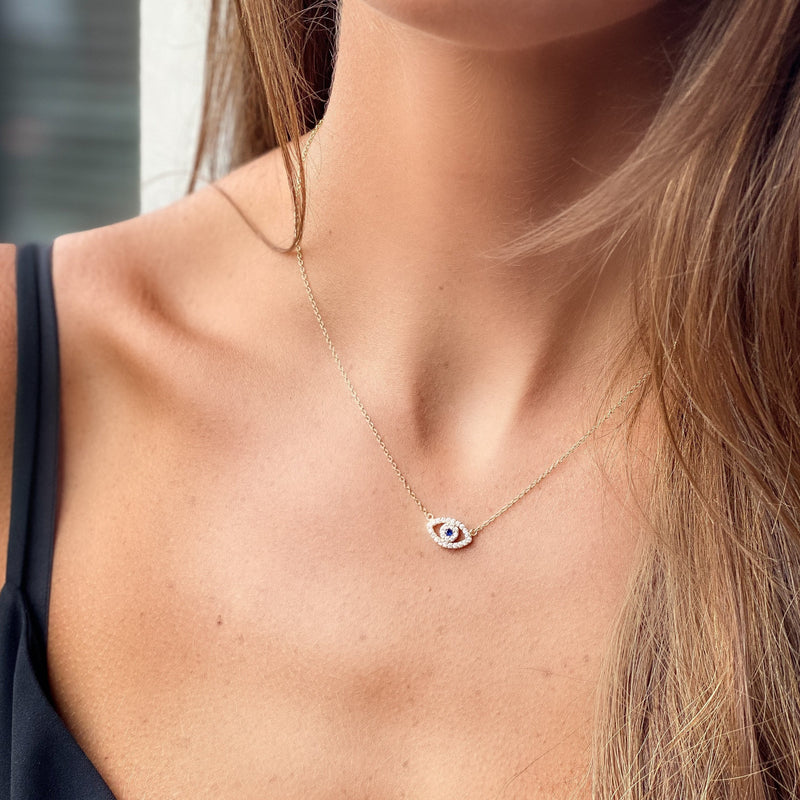 Blue Evil Eye Necklace