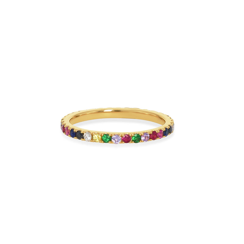 Rainbow Gemstone Ring