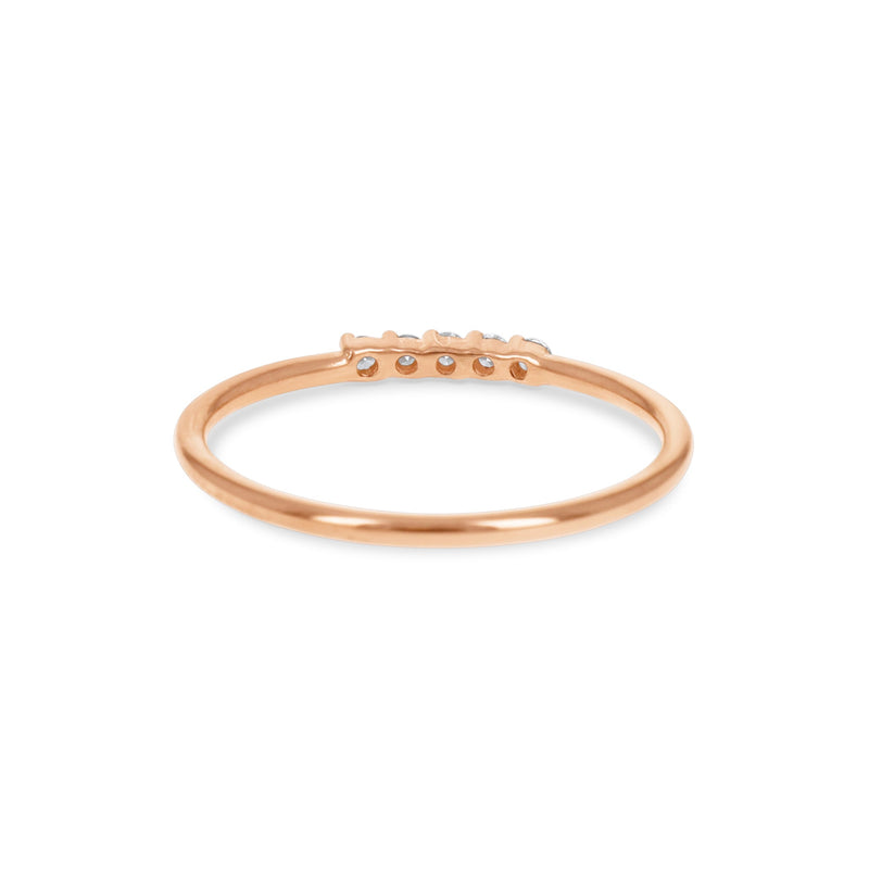 Petite Rose Gold Diamond Ring