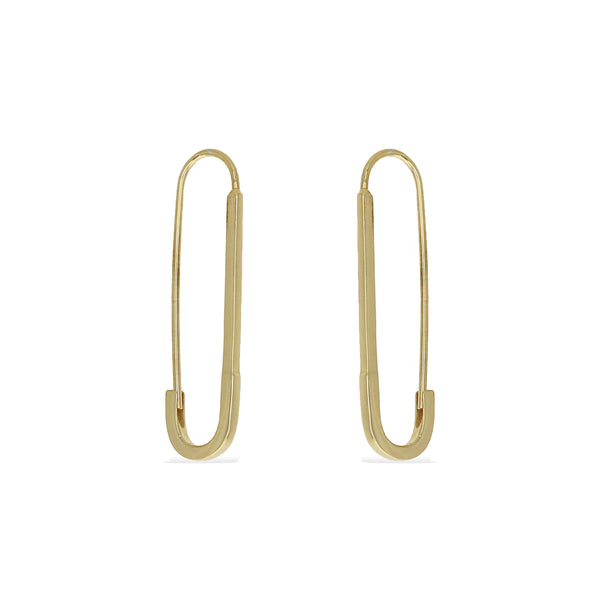 Safety Pin Hoops