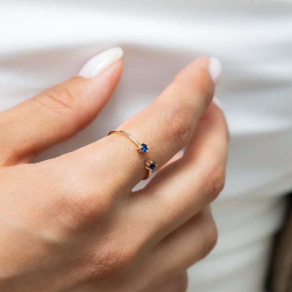 Double Sapphire Ring