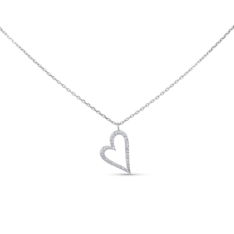 Diamond Open Heart Necklace
