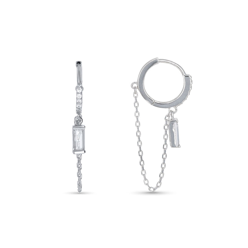 Baguette Chain Earrings