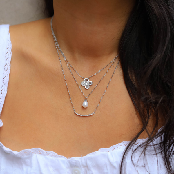 Baguette Clover Necklace
