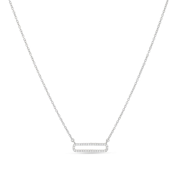 Open Oval Bar Necklace